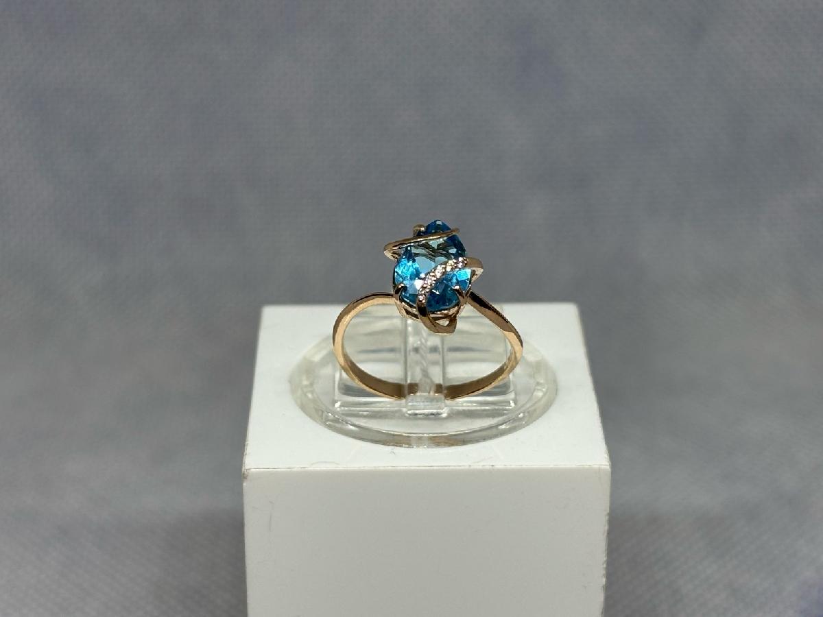 КОЛКМИ585 КОЛЬЦО С КАМНЯМИ (Au 585)