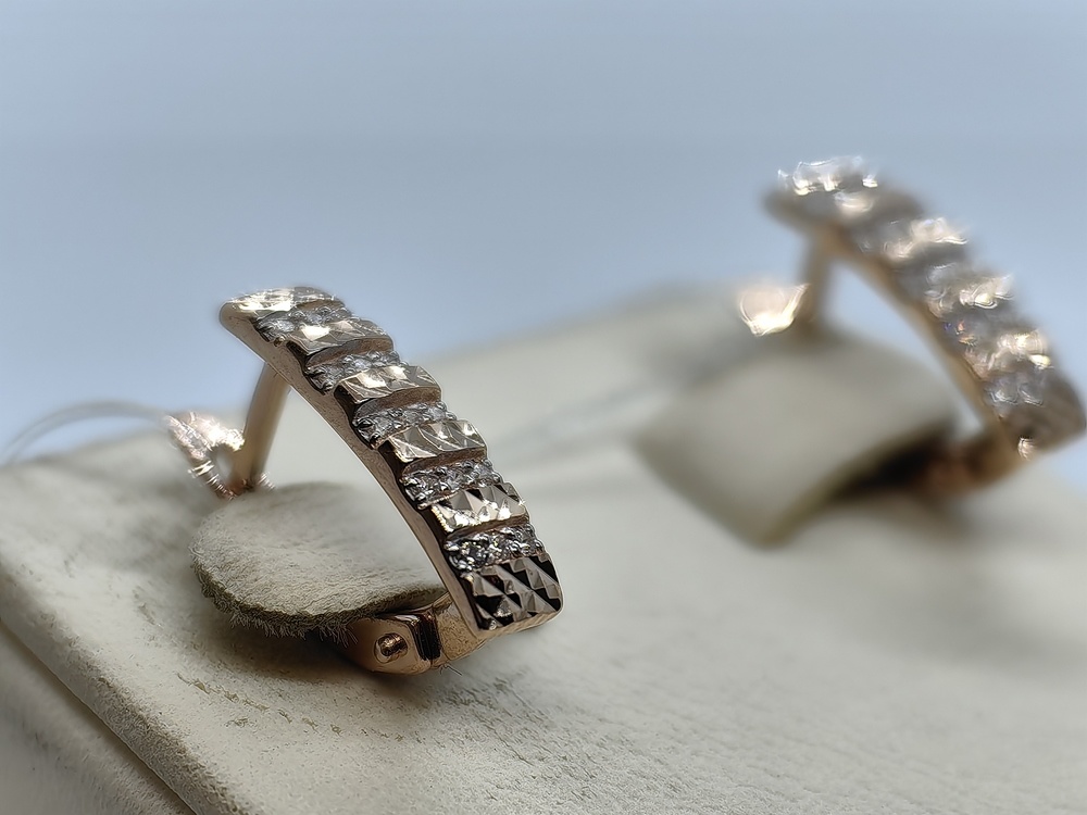 СЕРЬГИ С КАМНЯМИ (Au 585)