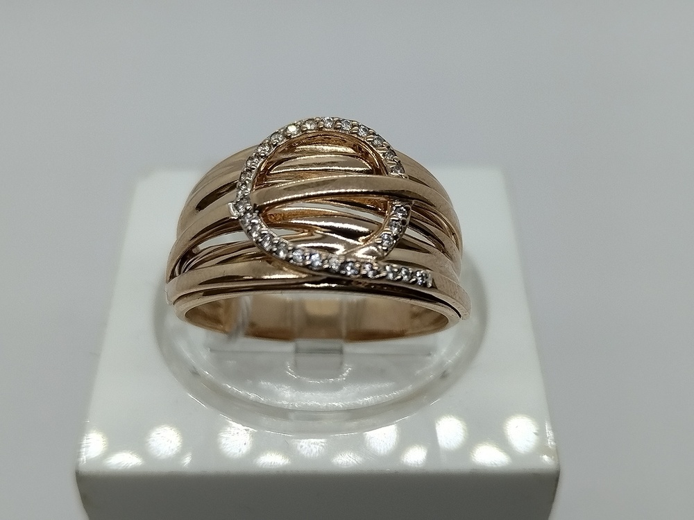 КОЛКМИ585 КОЛЬЦО С КАМНЯМИ (Au 585)