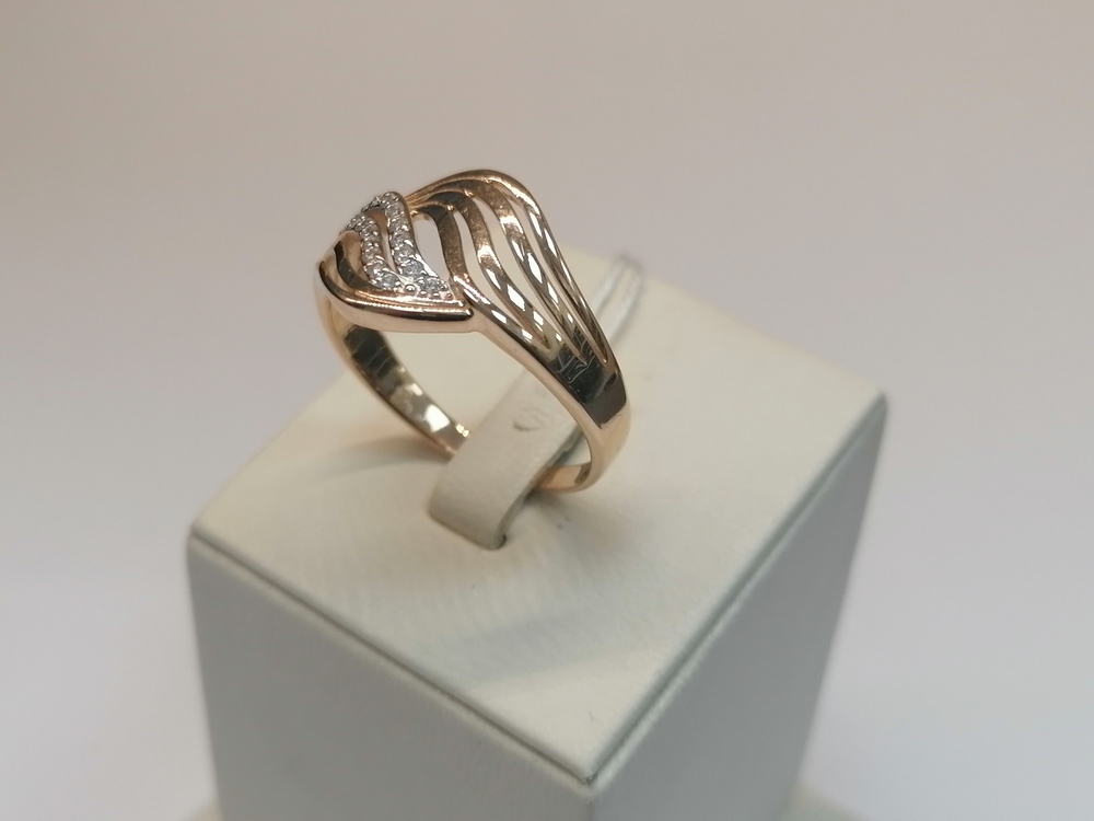КОЛКМИ585 КОЛЬЦО С КАМНЯМИ (Au 585)