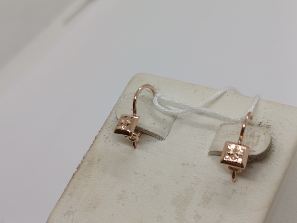 СБКМ585 СЕРЬГИ БЕЗ КАМНЯ (Au 585)