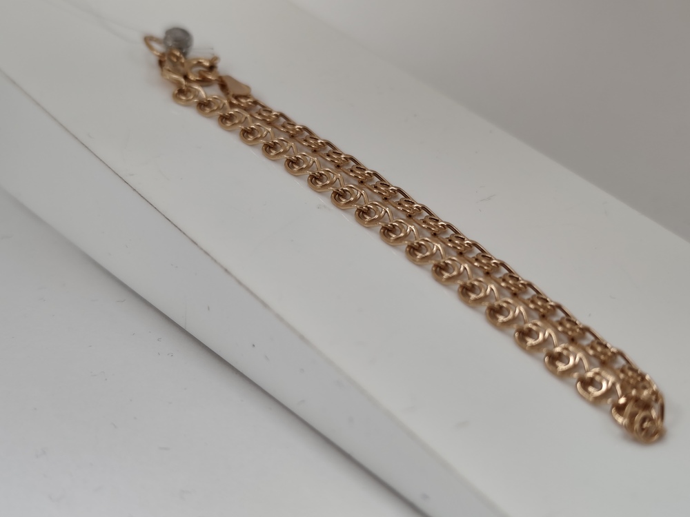 БРАСЛЕТ ПУСТОТЕЛЫЙ Лав (Au 585)