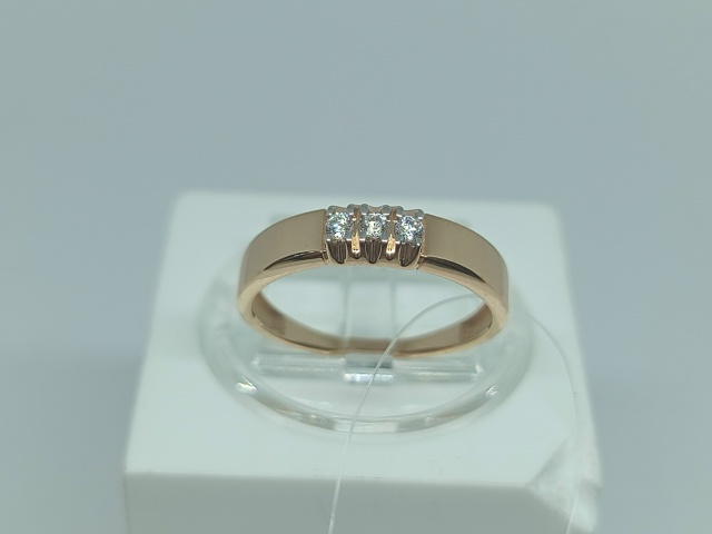 КОЛЬЦО С КАМНЯМИ (Au 585)