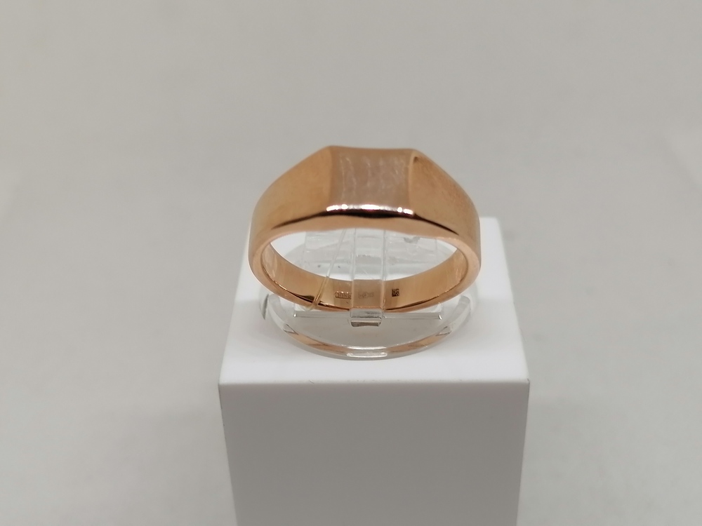 01-0064 КОЛЬЦО ПЕЧАТКА без камня (Au 585)