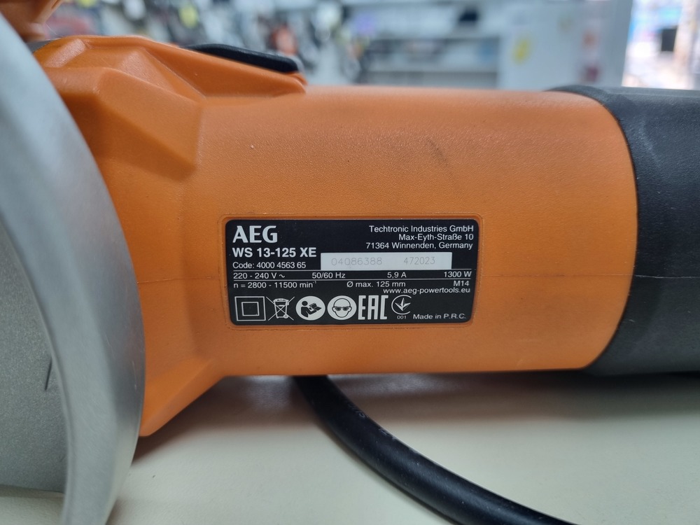 Угловая шлифмашина AEG WS 13-125XE
