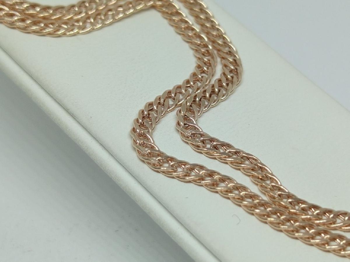 ЦЕПЬ ПУСТОТЕЛАЯ Ромб двойной (Au 585)