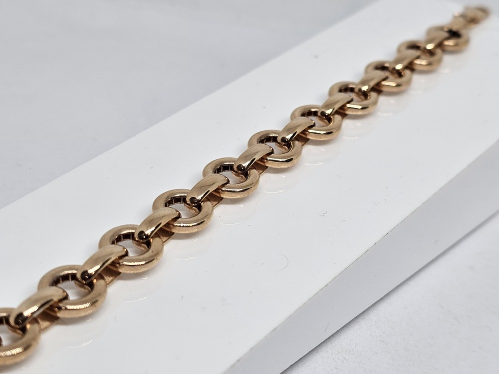 БРАСЛЕТ ПУСТОТЕЛЫЙ Якорное (Au 585)