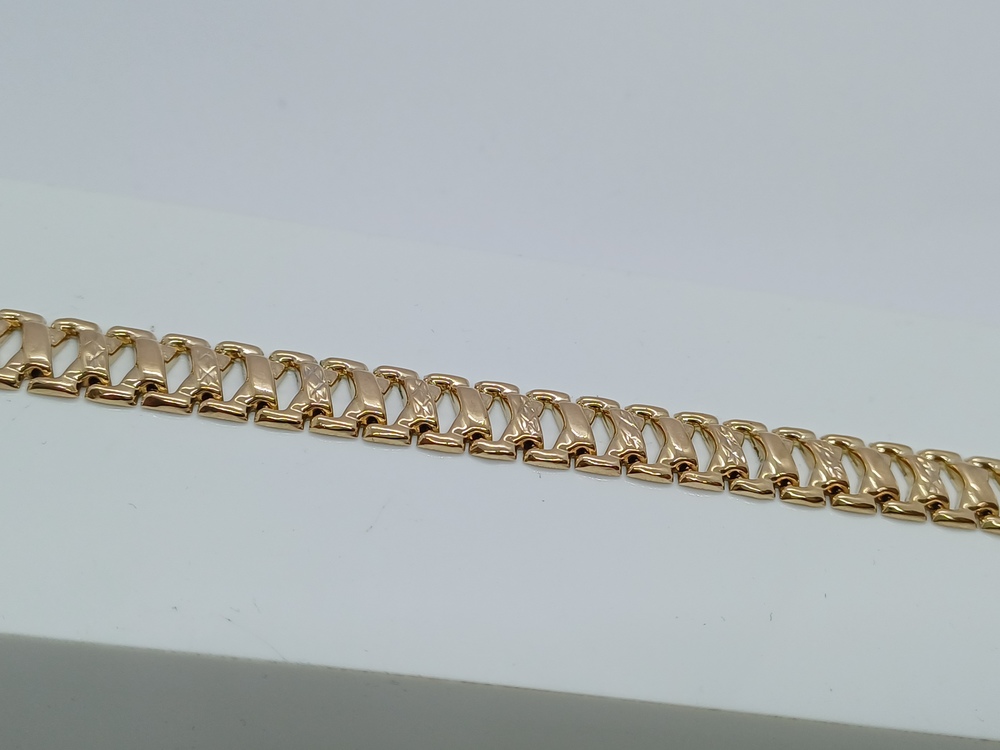 БРАСЛЕТ ПУСТОТЕЛЫЙ Фантазия Au 585