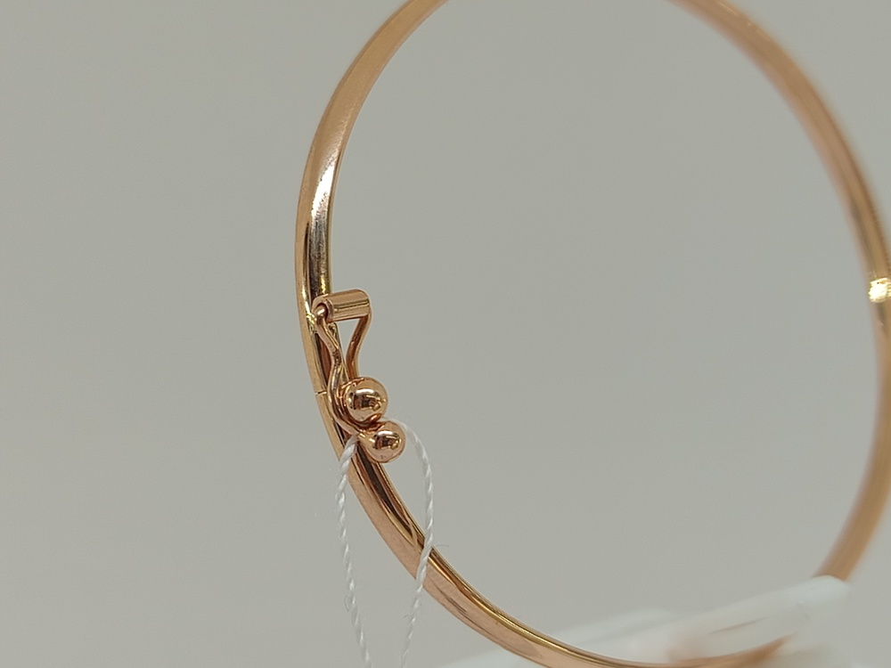 022117 БРАСЛЕТ ЖЕСТКИЙ без камня (Au 585)