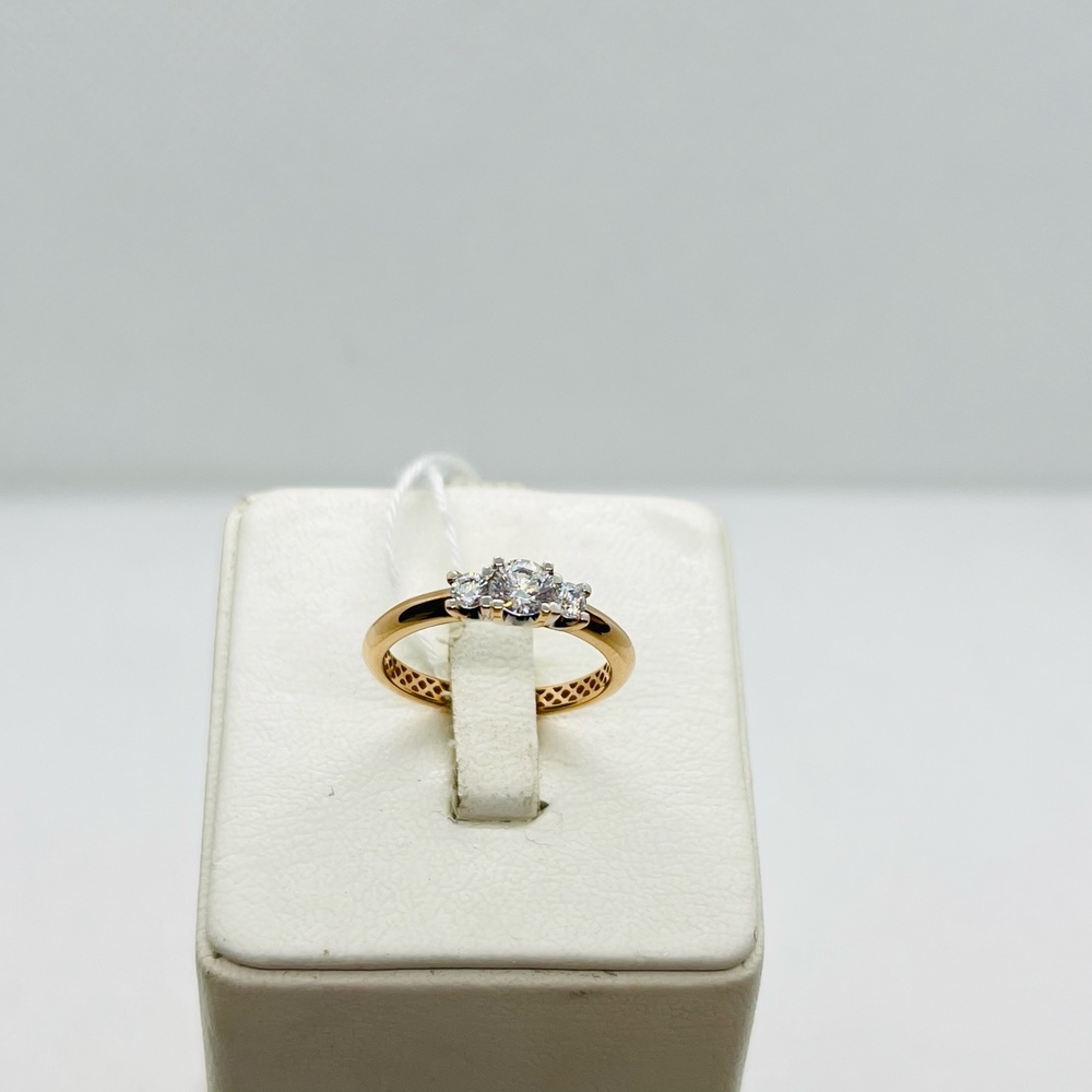 КОЛЬЦО С КАМНЯМИ (Au 585)