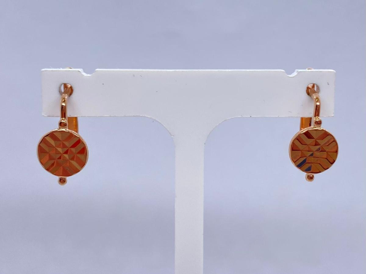 СЕРЬГИ БЕЗ КАМНЯ (Au 585)