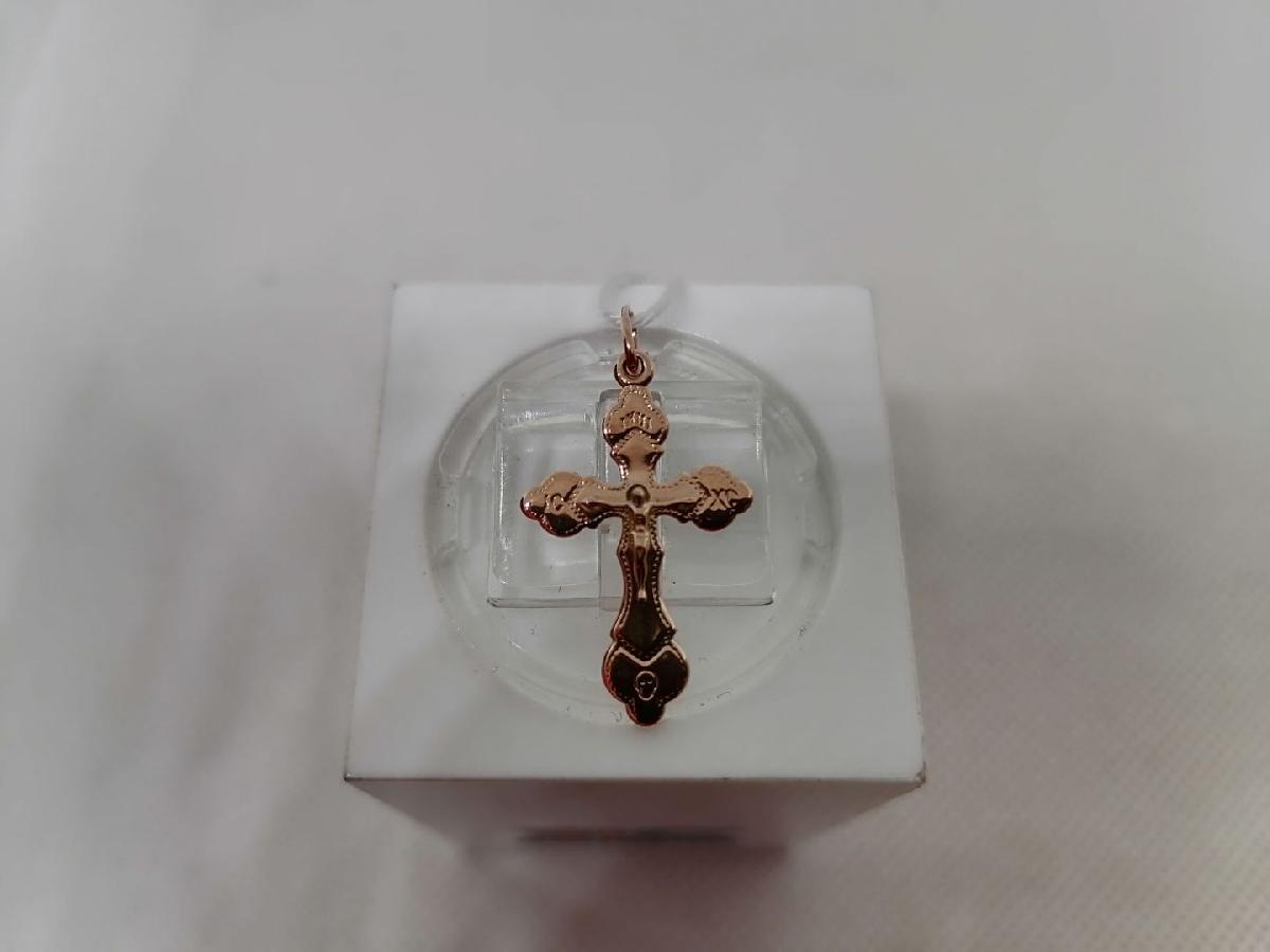 ПОДКБК375 ПОДВЕСКА КРЕСТ БЕЗ КАМНЯ (Au 375)