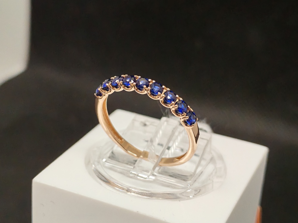 КОЛЬЦО С КАМНЯМИ (Au 585)