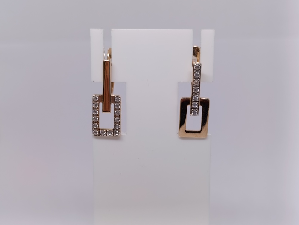 СЕРЬГИ С КАМНЯМИ (Au 585)