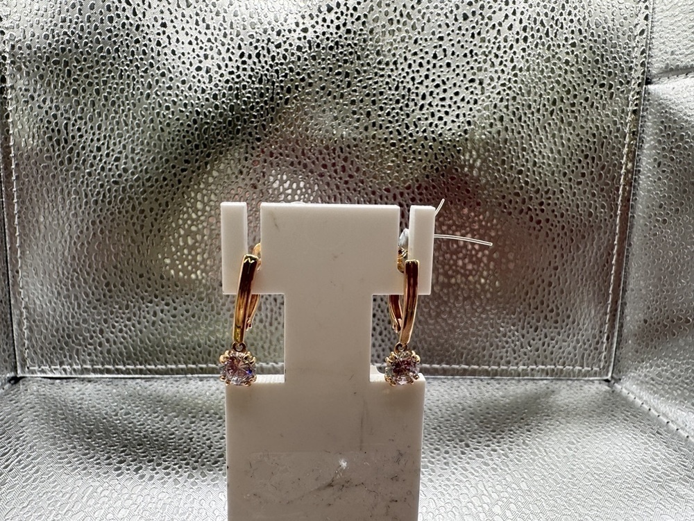 СЕРЬГИ С КАМНЕМ (Au 585)