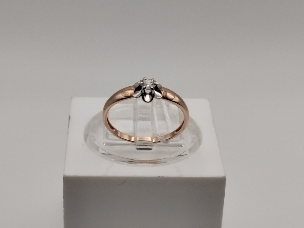 КОЛКМ585 КОЛЬЦО С КАМНЕМ (Au 585)