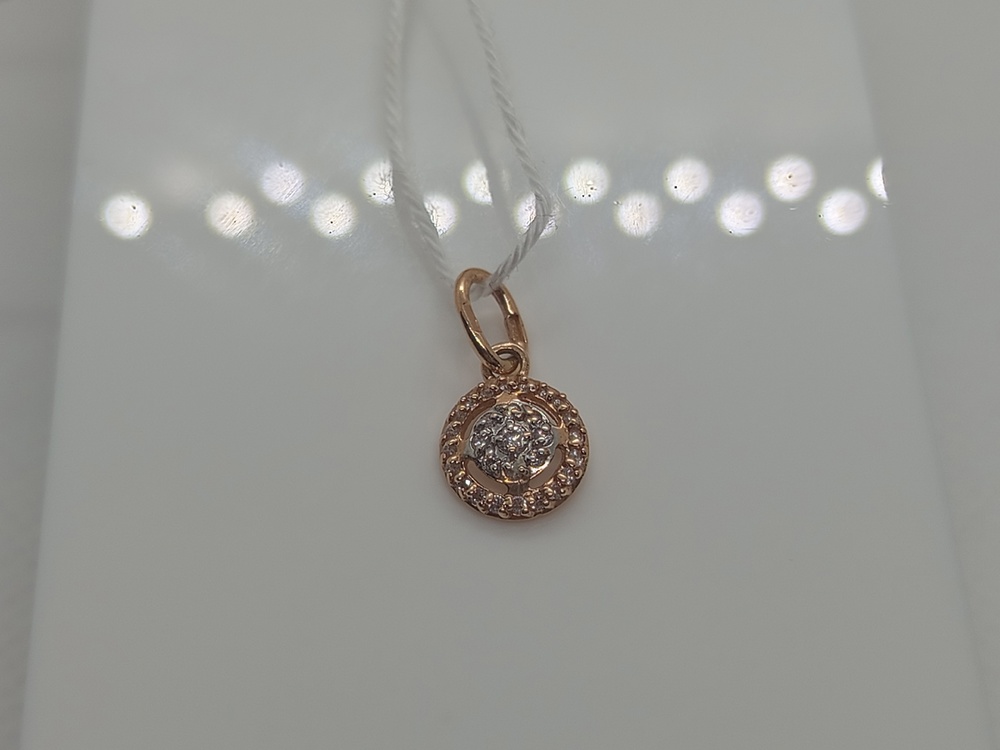 ПОДКМИ585 ПОДВЕСКА С КАМНЯМИ (Au 585)