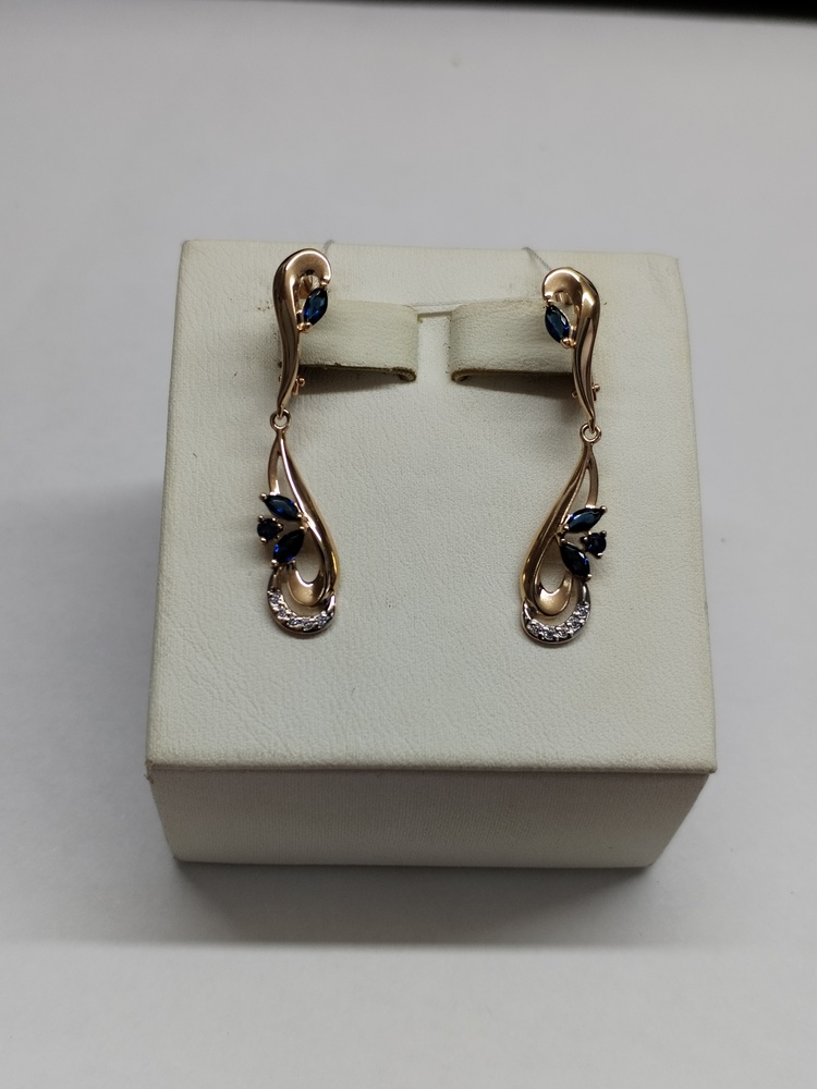 СЕРЬГИ С КАМНЯМИ (Au 585)