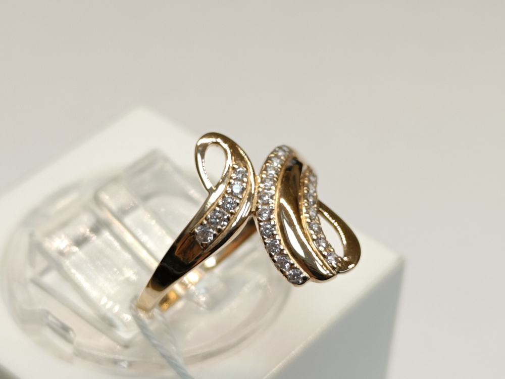 КОЛЬЦО С КАМНЯМИ (Au 585)