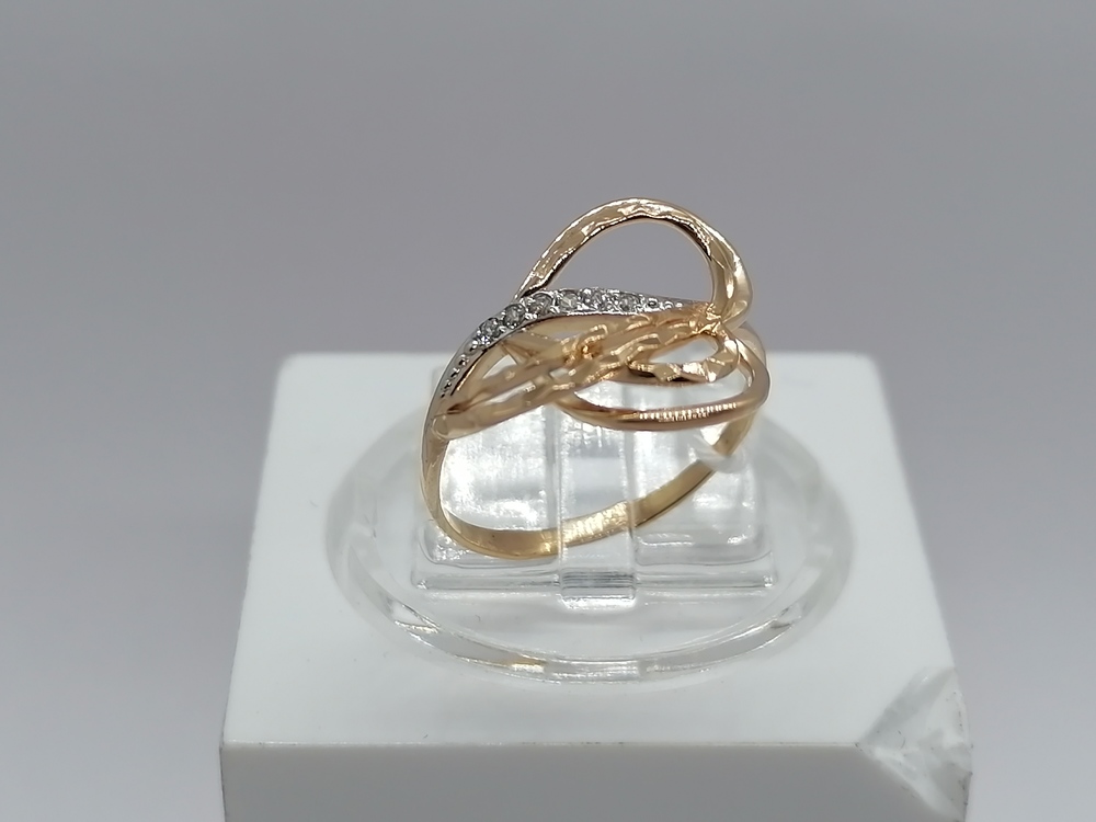 КОЛКМИ585 КОЛЬЦО С КАМНЯМИ (Au 585)