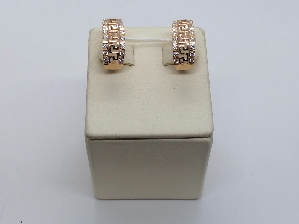 СКМИ585 СЕРЬГИ С КАМНЯМИ (Au 585)