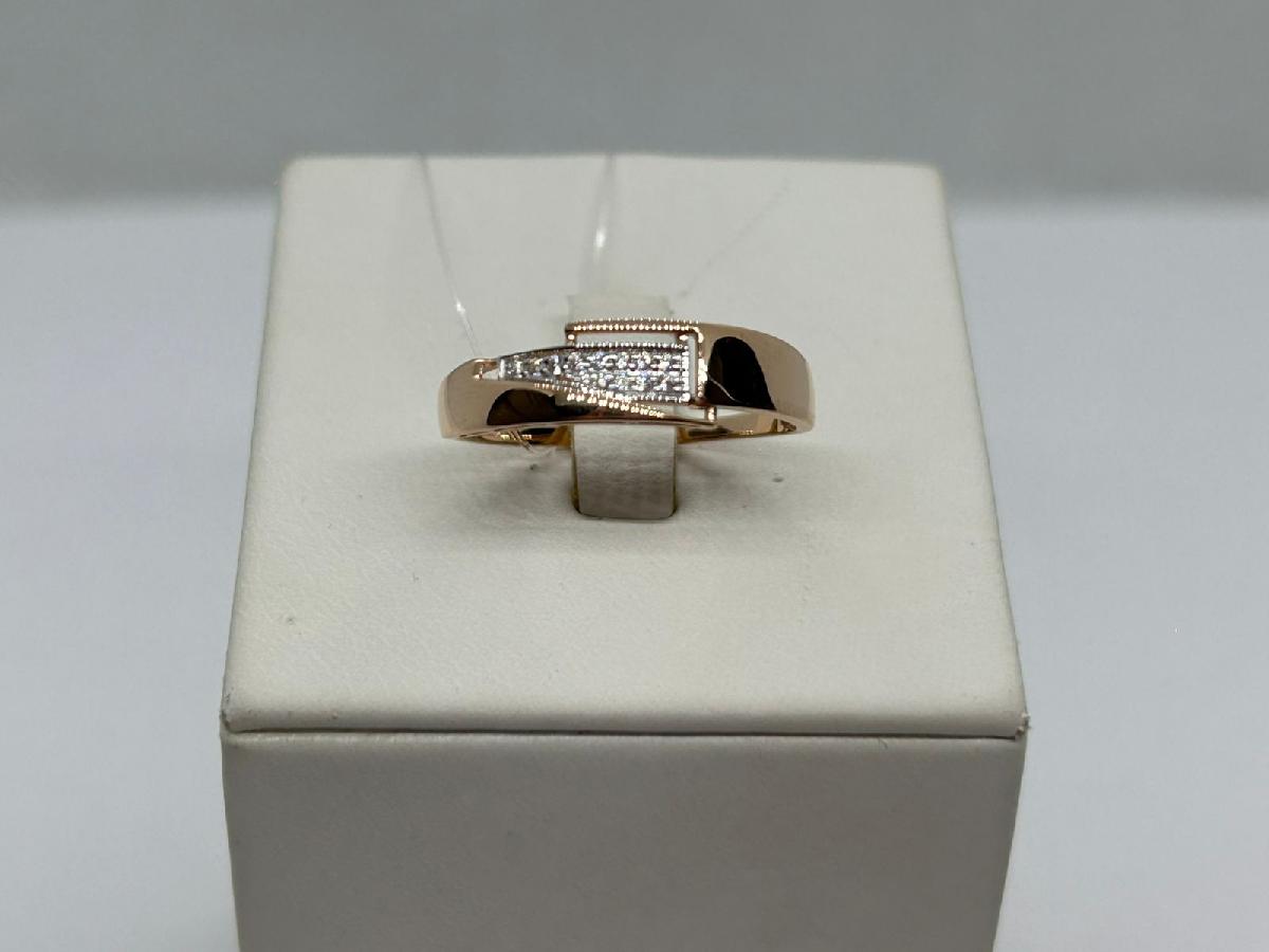 КОЛЬЦО С КАМНЯМИ (Au 585)