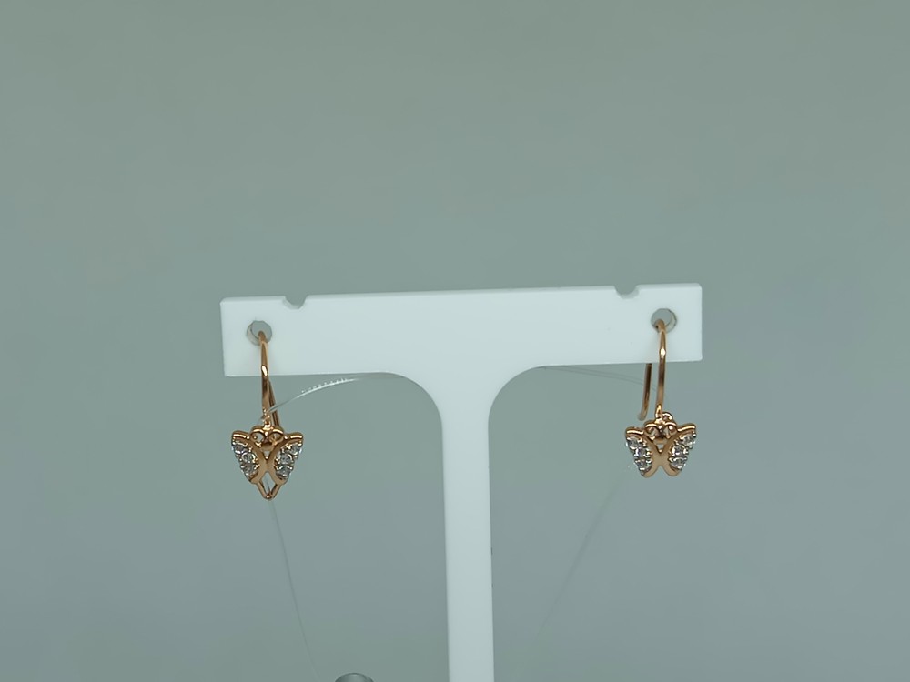 027123 СЕРЬГИ С ПЕТЕЛЬКОЙ (Au 585)