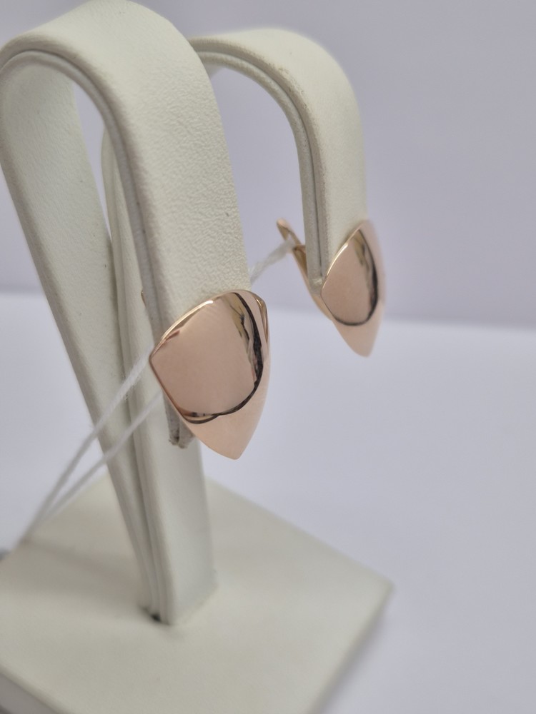 СБКМ585 СЕРЬГИ БЕЗ КАМНЯ (Au 585)