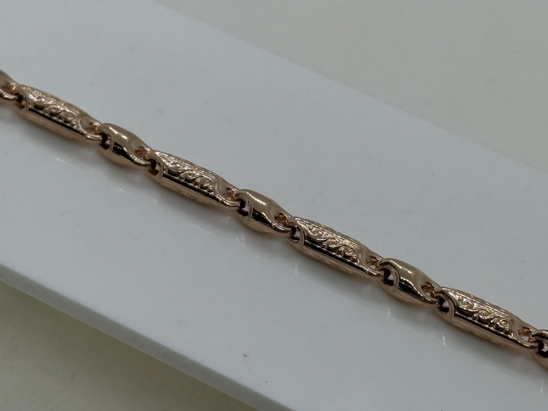 БРАСЛЕТ ПУСТОТЕЛЫЙ Фантазия (Au 585)