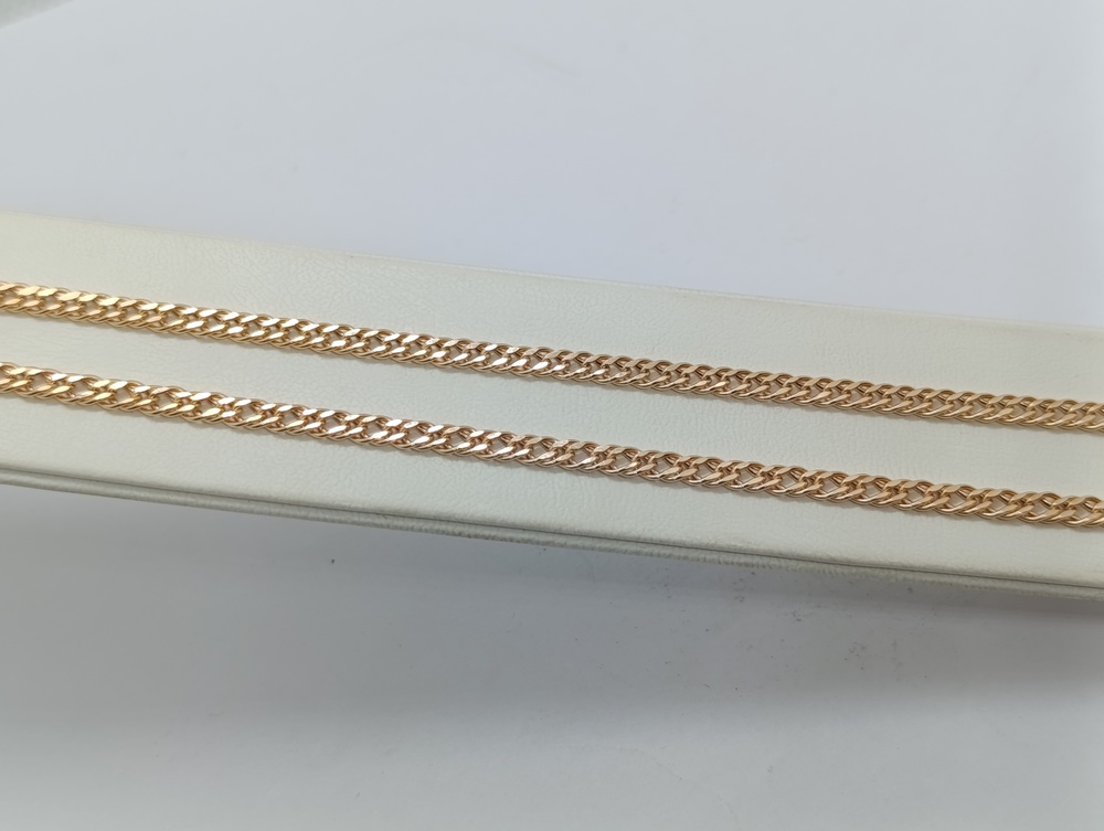 ЦЕПЬ ПУСТОТЕЛАЯ Ромб двойной (Au 585)