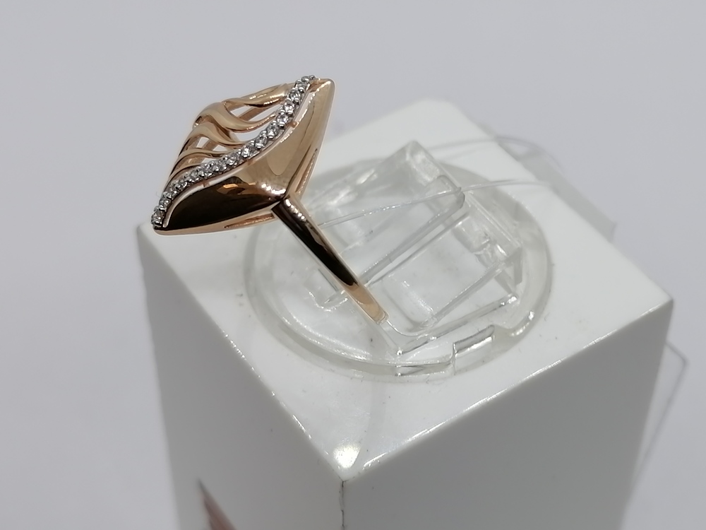 КОЛЬЦО С КАМНЯМИ (Au 585)