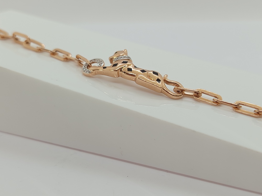 БРАСЛЕТ ФАНТАЗИЯ с камнями (Au 585)