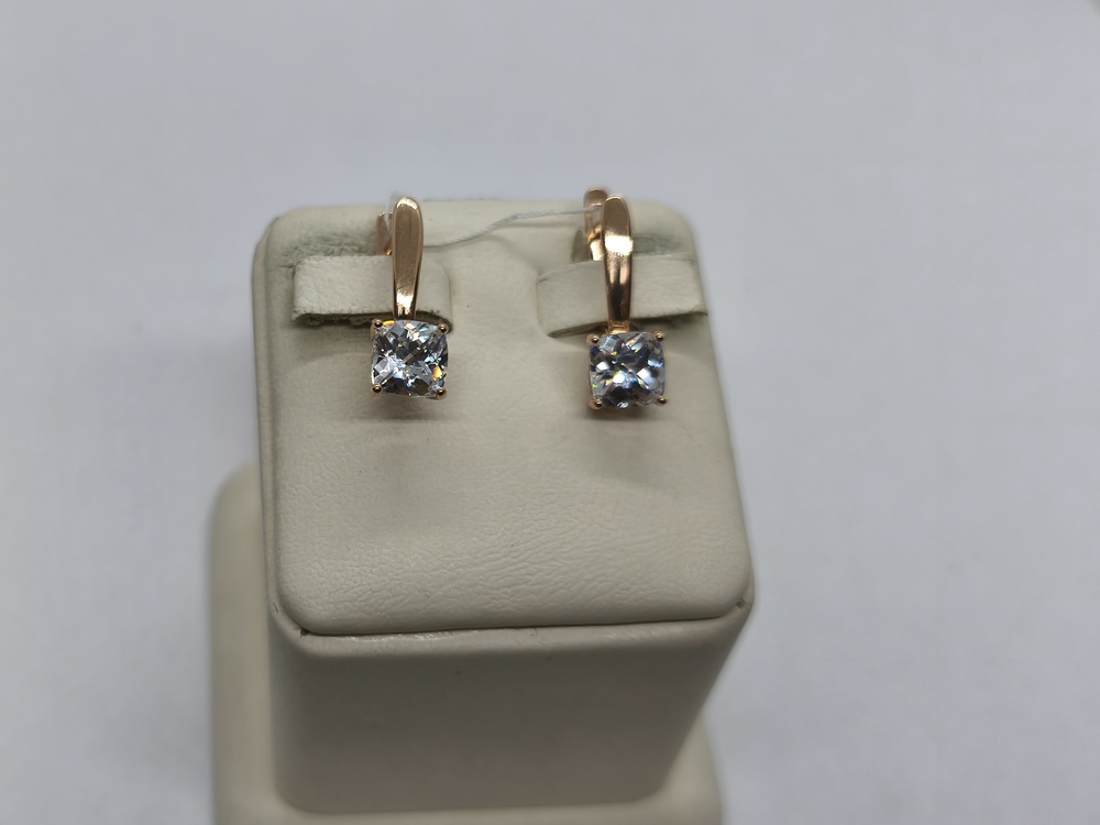 СЕРЬГИ С КАМНЕМ (Au 585)