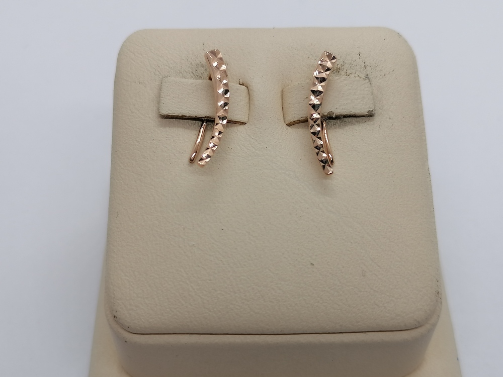 СЕРЬГИ БЕЗ КАМНЯ (Au 585)