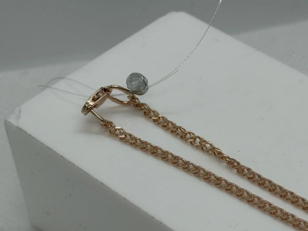 ЦЕПЬ ПОЛНОВЕСНАЯ Ромб двойной (Au 585)