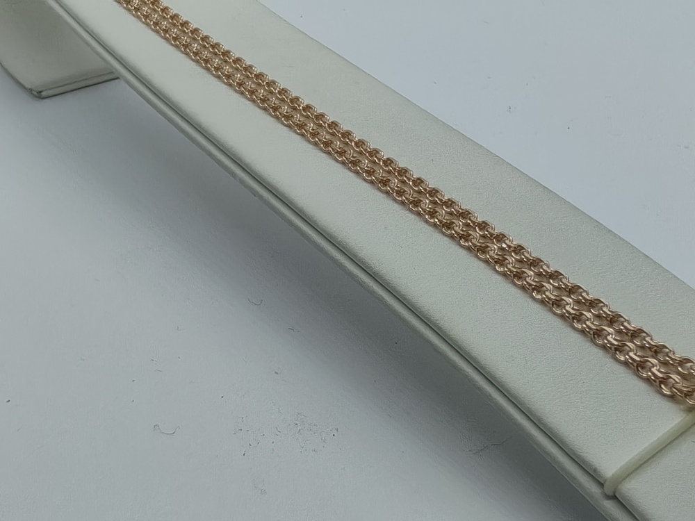 ЦЕПЬ ПУСТОТЕЛАЯ Бисмарк (Au 585)