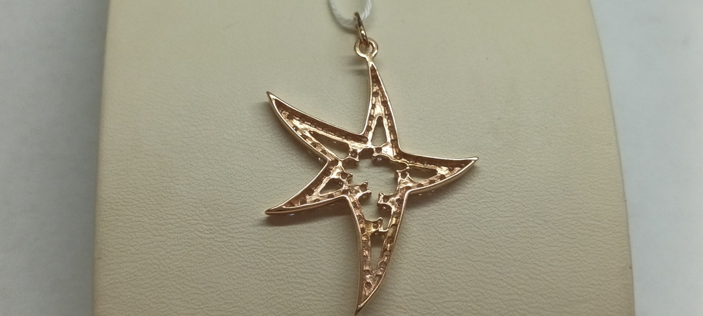 ПОДКМИ585 ПОДВЕСКА С КАМНЯМИ (Au 585)