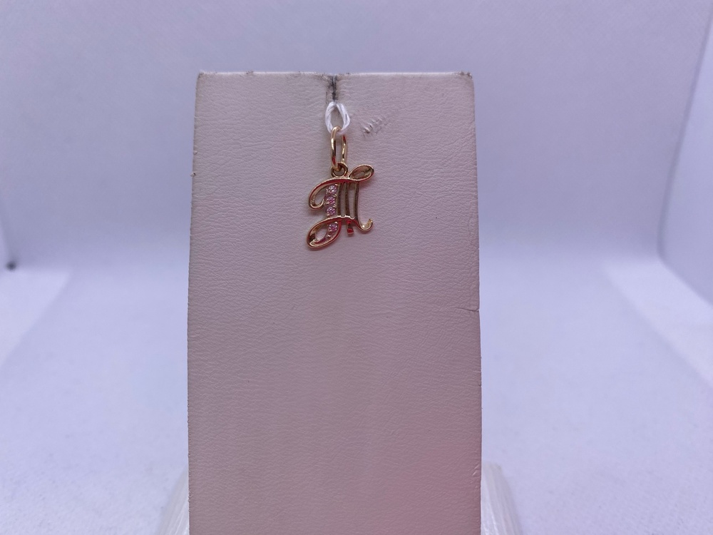 ПОДВЕСКА БУКВА Т Au 585