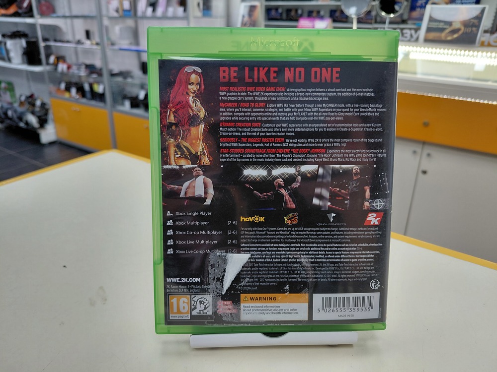 Игра  XBOX WWE 2K18