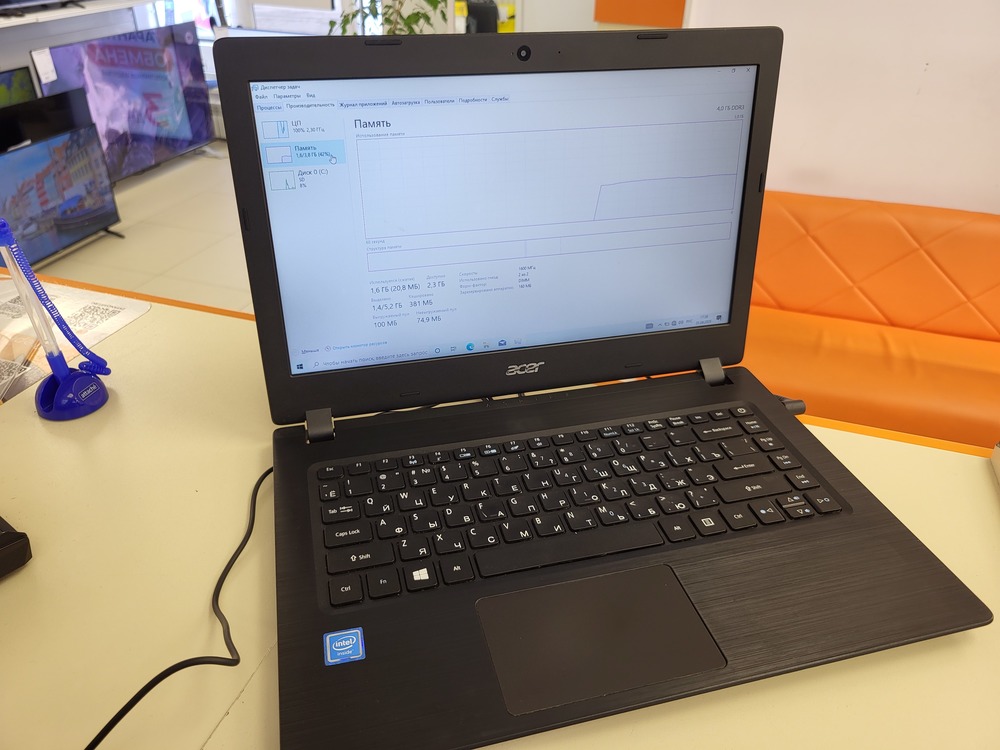 Ноутбук Acer Aspire 1 A114-31 series; Celeron N3350, Нет, 4 Гб, Нет, 32 Гб