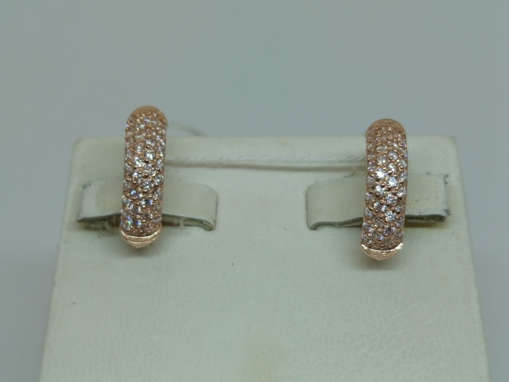 СКМИ585 СЕРЬГИ С КАМНЯМИ (Au 585)