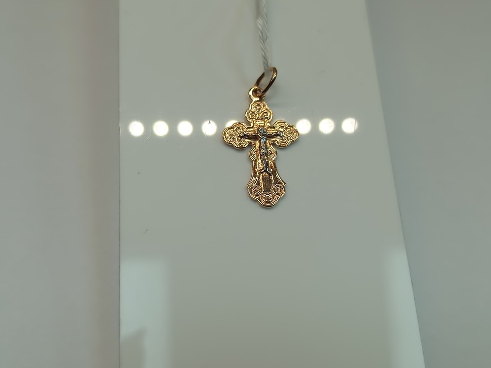 ПОДКБК585 ПОДВЕСКА КРЕСТ БЕЗ КАМНЯ (Au 585)