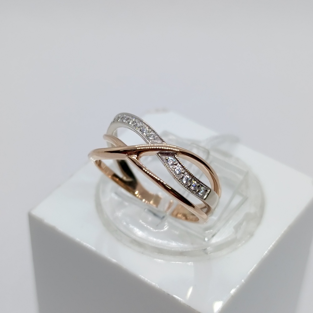 КОЛКМИ585 КОЛЬЦО С КАМНЯМИ (Au 585)