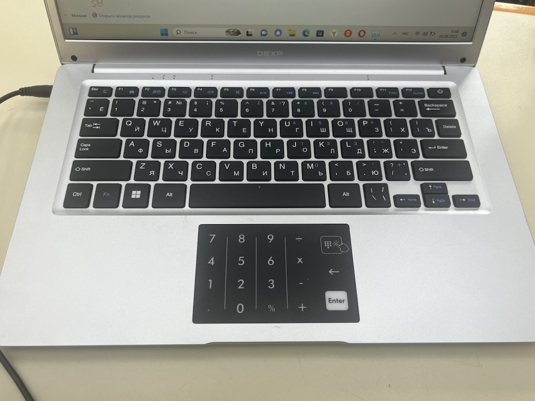 Ноутбук Dexp Aquilion C14; Celeron N4020, HD Graphics, 8 Гб, 256 Гб, Нет