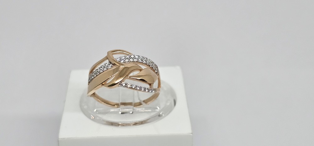 КОЛЬЦО С КАМНЯМИ (Au 585)