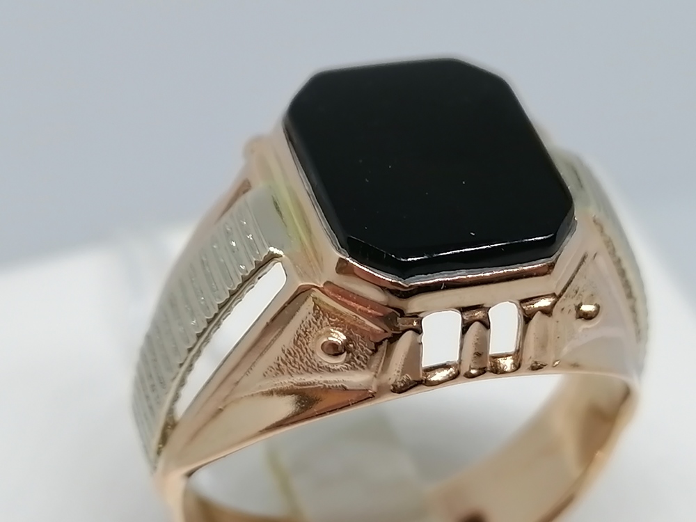 ПЕЧАТКА С КАМНЕМ (Au 585)