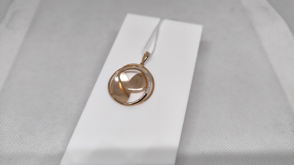 ПОДКМИ585 ПОДВЕСКА С КАМНЯМИ (Au 585)