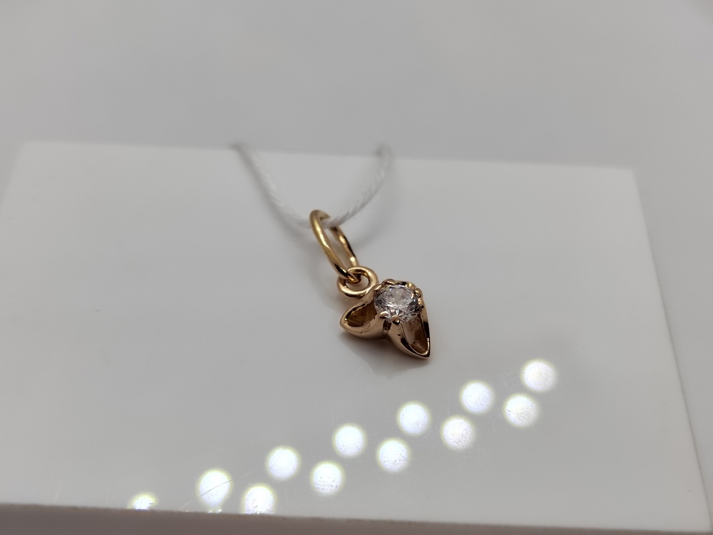 ПОДКМ585 ПОДВЕСКА С КАМНЕМ (Au 585)