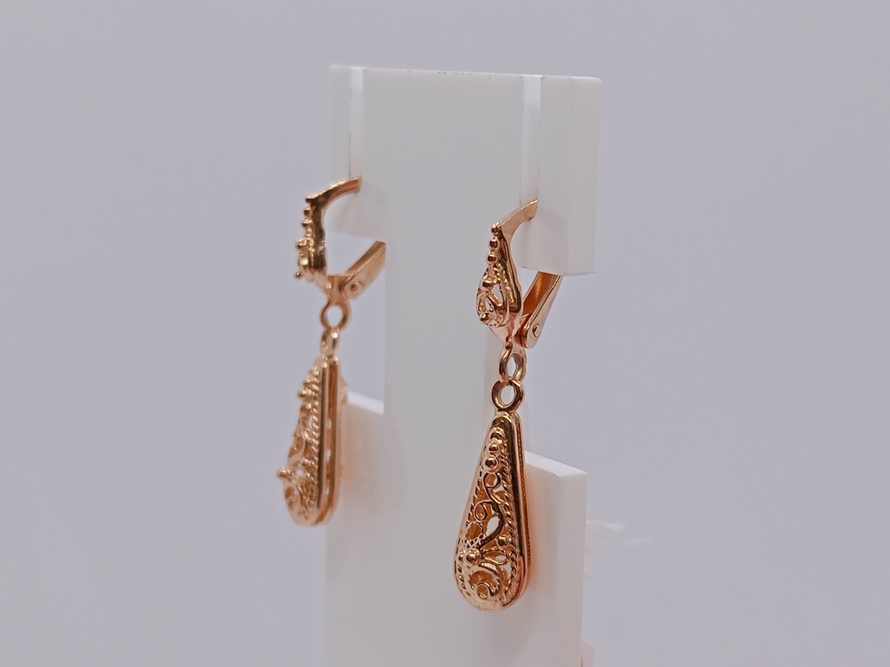 СБКМ585 СЕРЬГИ БЕЗ КАМНЯ (Au 585)