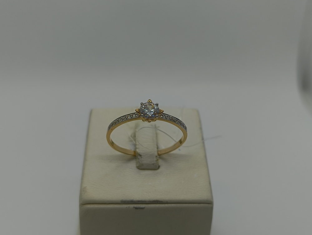 КОЛЬЦО С КАМНЯМИ (Au 585)